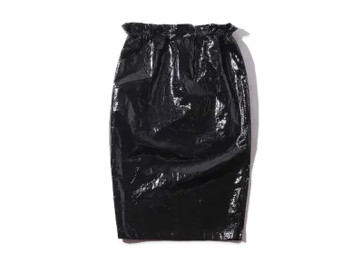 atmos pink Pvc Waist Cinch Tight Skirt "Black"