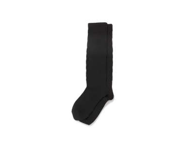 atmos pink Simple Loose Socks "Black"