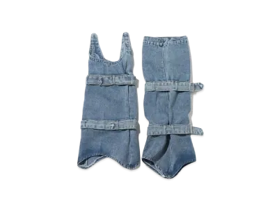 atmos pink Denim Leg Warmers "Blue"