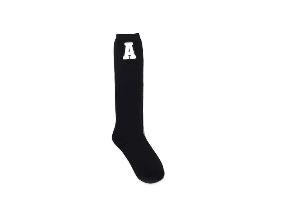 atmos pink Alphabet Socks "Black"