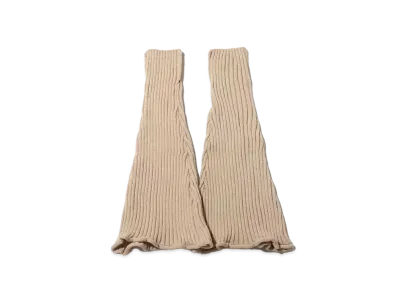 atmos pink Flare Leg Warmers "Beige"