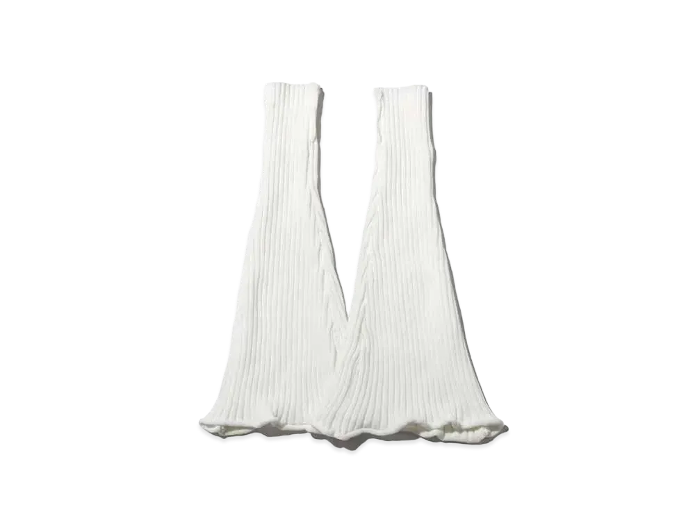 atmos pink Flare Leg Warmers "White"