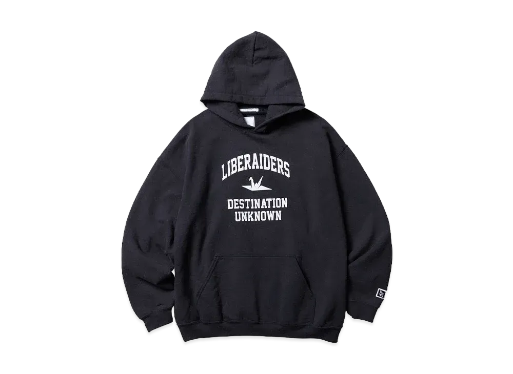 Liberaiders COLLEGE LOGO HOODIE "BLACK"