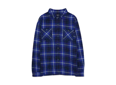 RATS COTTON FLANNEL BLUE CHECK SHIRT "BLUE CHECK"