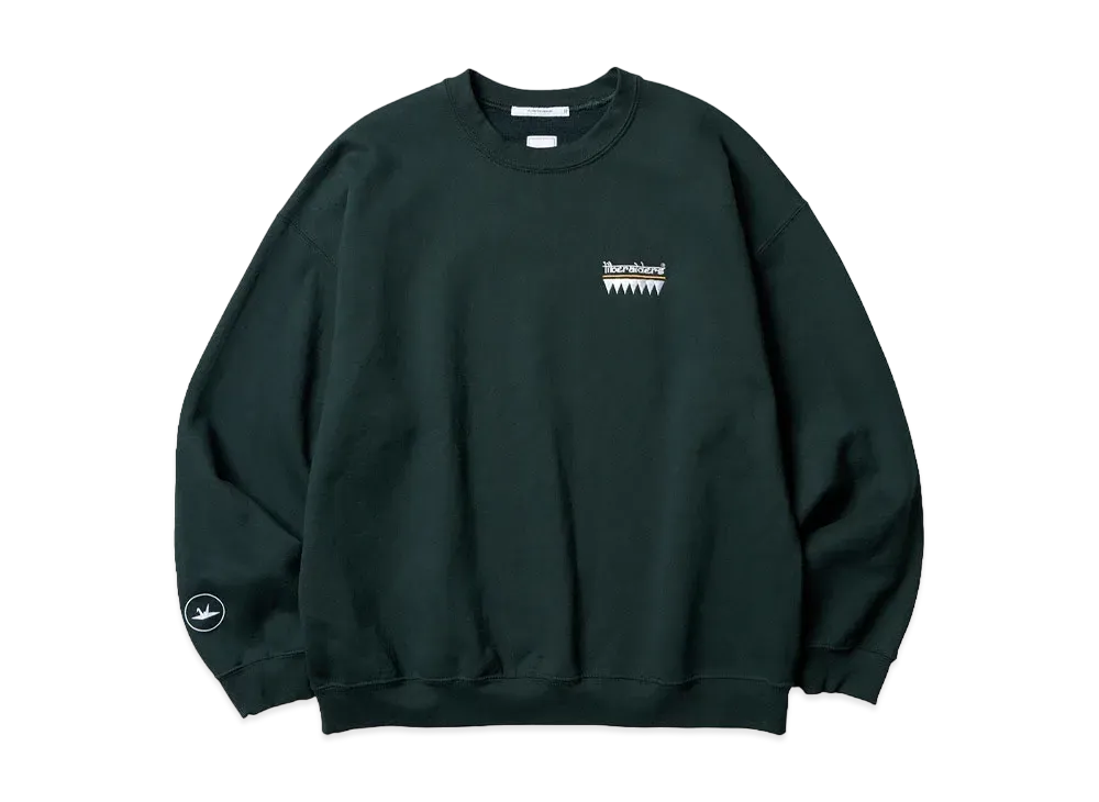 Liberaiders TRIBAL EMBROIDERY CREWNECK "GREEN"