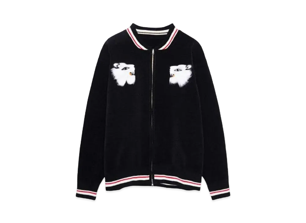 DAIRIKU Needle Punch Reversible Ska Knit "BLACK"