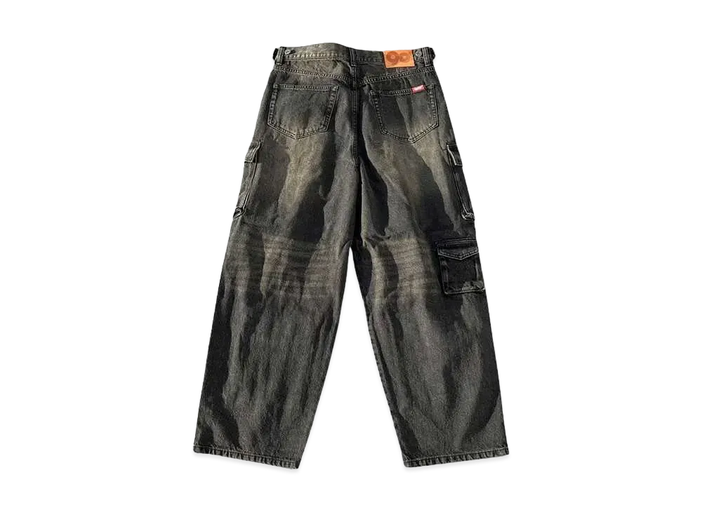 9090 Multi Pocket Cargo Pants "BLACK DENIM"