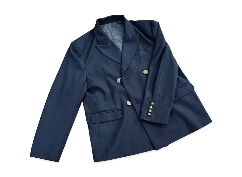 9090 Inside Camo Tailored Double Jacket "NAVY"