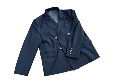 9090 Inside Camo Tailored Double Jacket "NAVY"