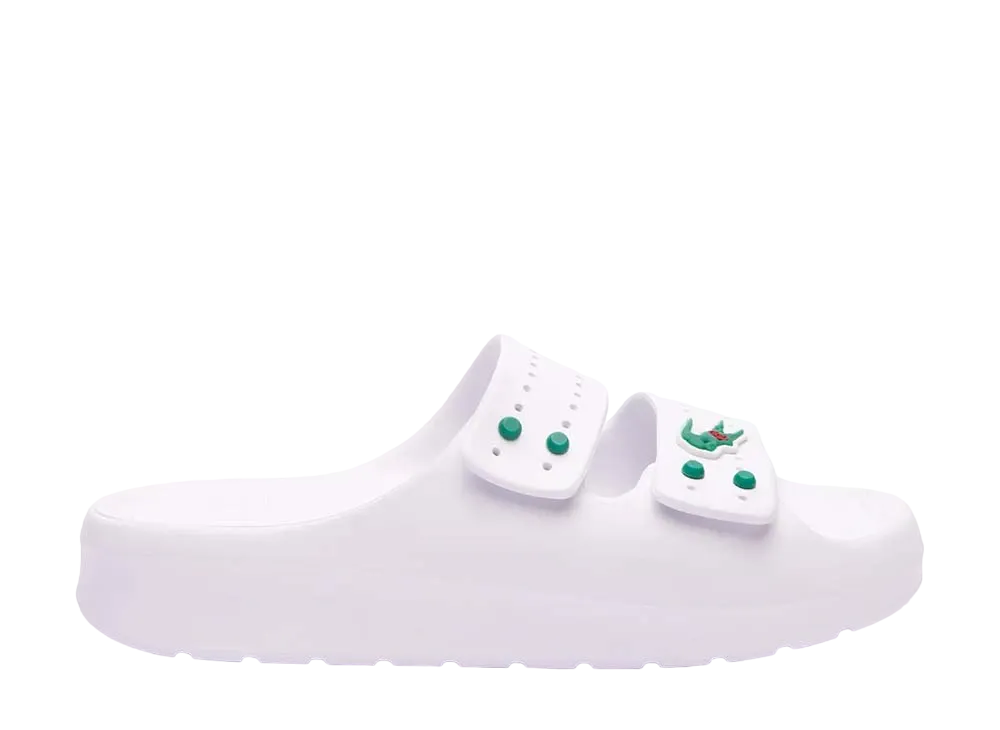 LACOSTE x CLOT Serve Strap Slides "White"