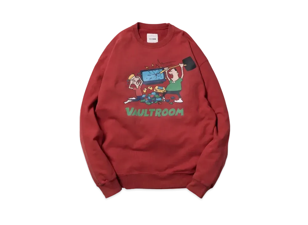 VAULTROOM GAME CRASH VINTAGE CREWNECK