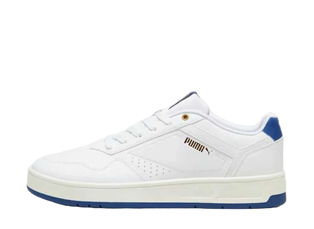 プーマ コートクラシック "プーマホワイト/クライドロイヤル/プーマゴールド"