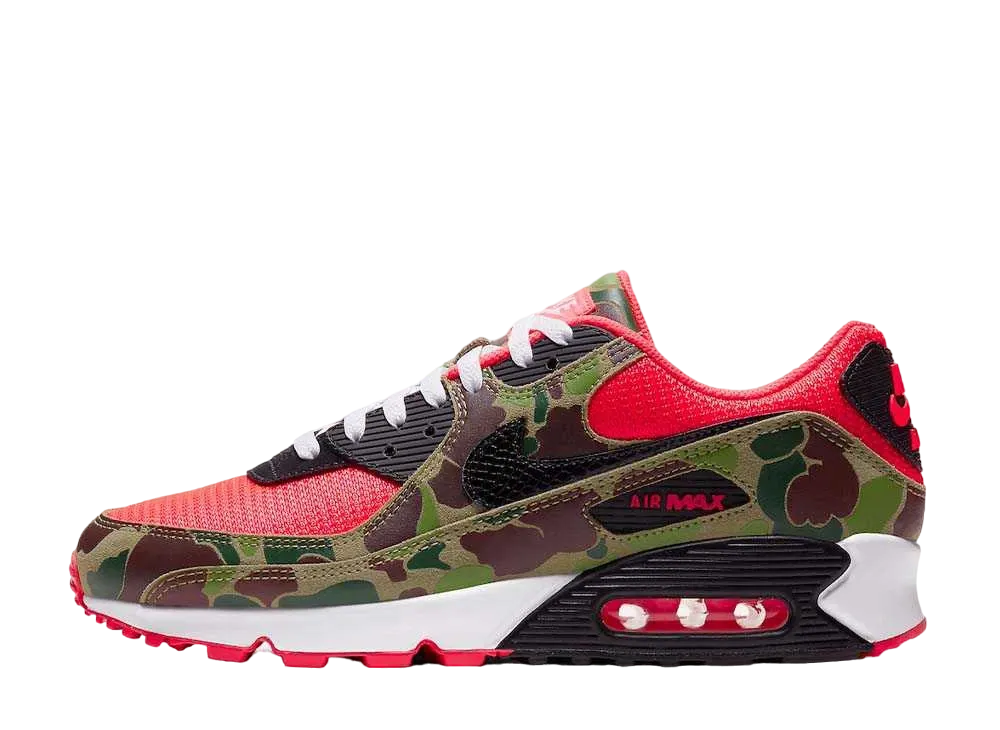 Nike Air Max 90 SP "Reverse Duck Camo/Dark Sage and Solar Red" (2024) CW6024-600