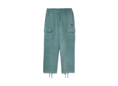 XLARGE BLEACHED SWEAT CARGO PANTS "GREEN"
