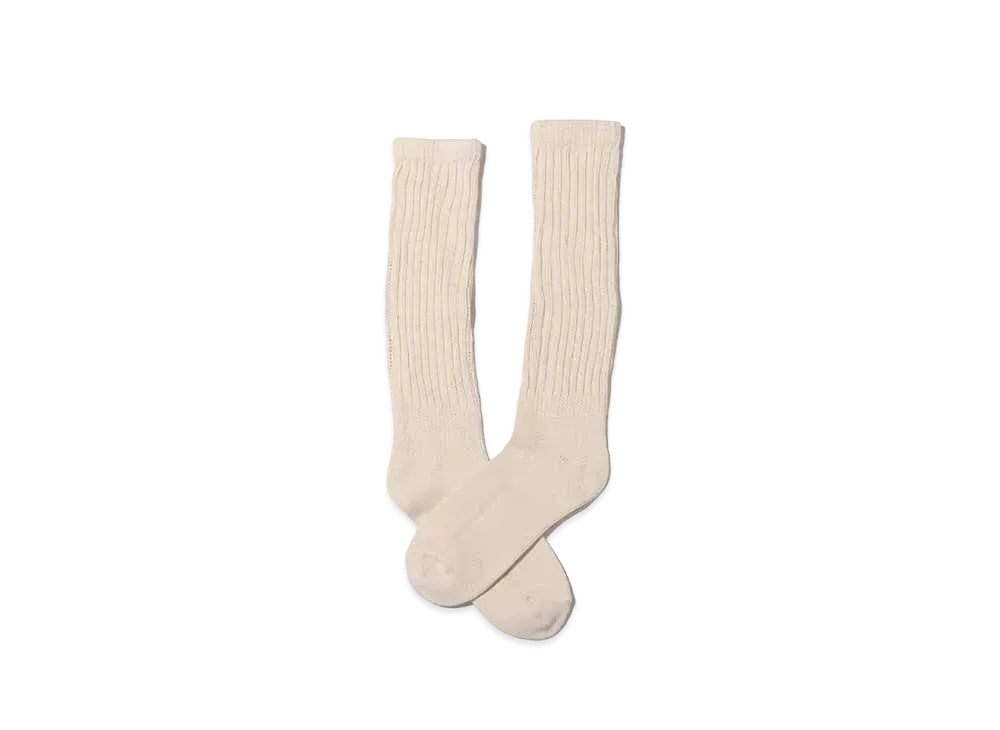 atmos pink Basic Color Loose Socks "Natral"