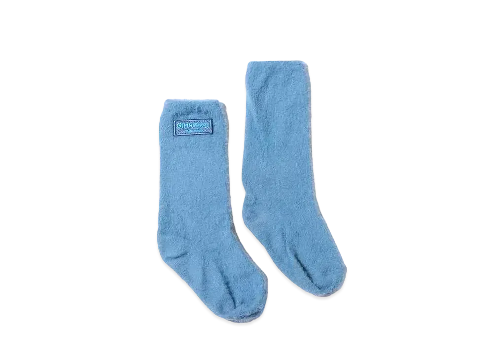 atmos pink x Girls2 Collaboration Fur Socks "Blue"