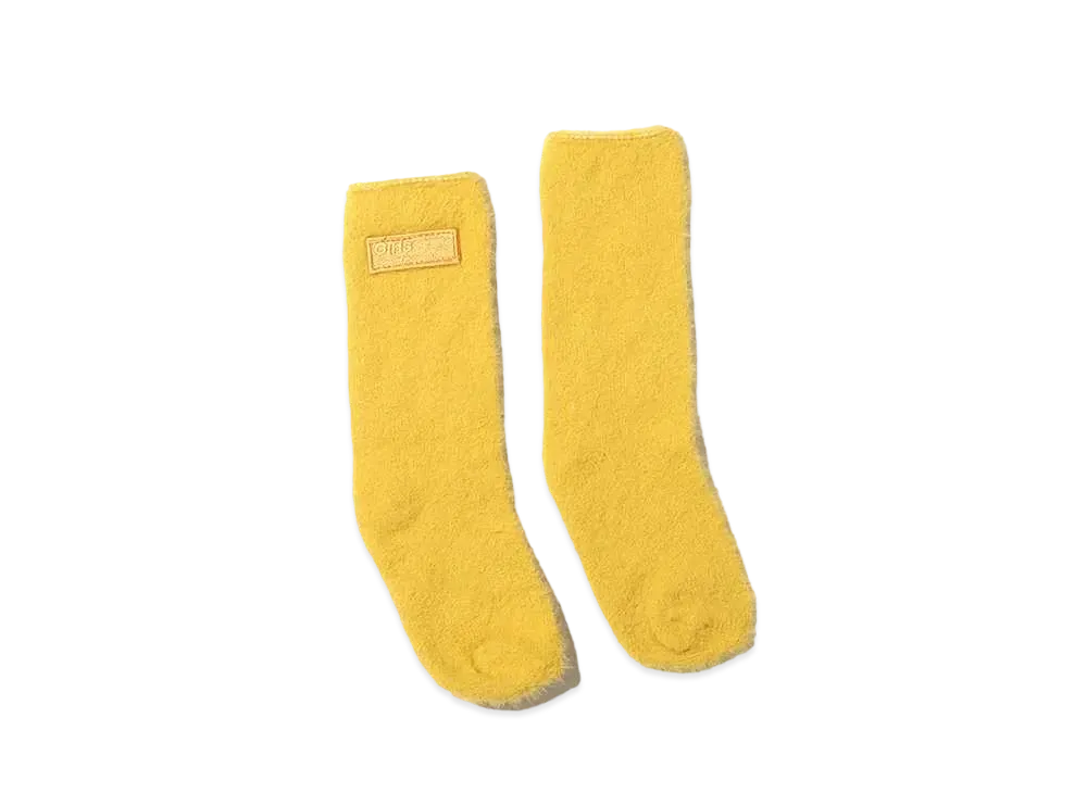 atmos pink x Girls2 Collaboration Fur Socks "Yellow"