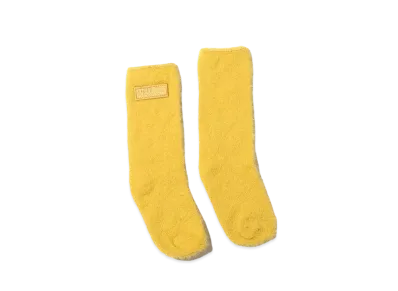 atmos pink x Girls2 Collaboration Fur Socks "Yellow"