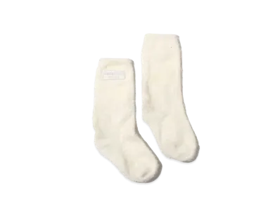 atmos pink x Girls2 Collaboration Fur Socks "White"