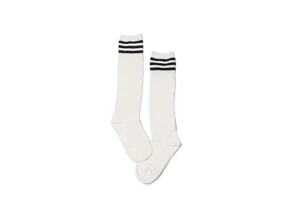 atmos pink Line High Socks "White"