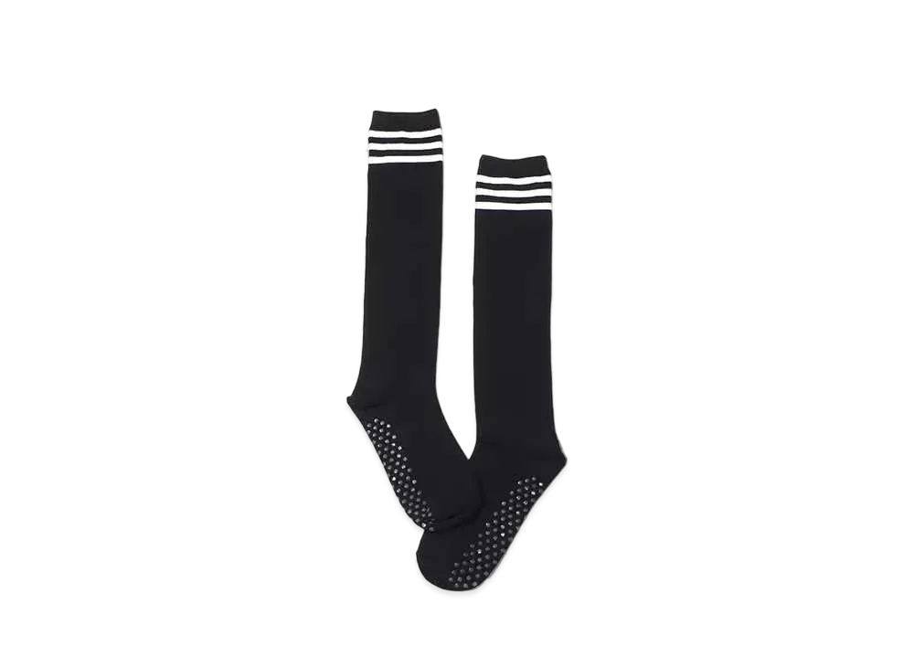 atmos pink Line High Socks "Black"