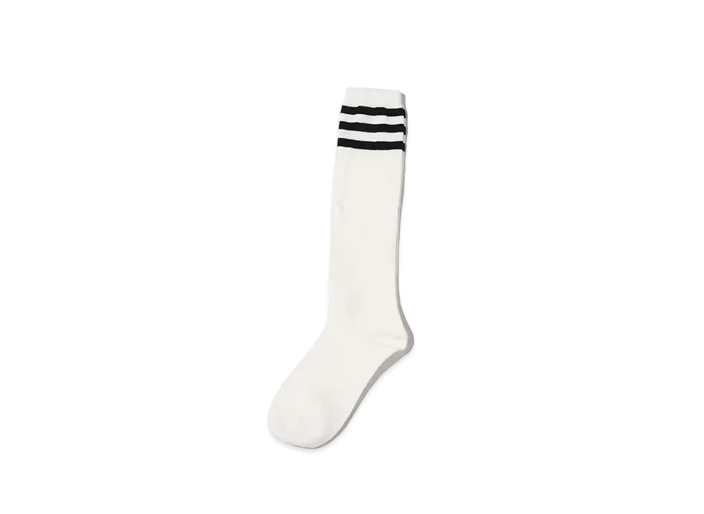 atmos pink Monotone Line High Socks "White"