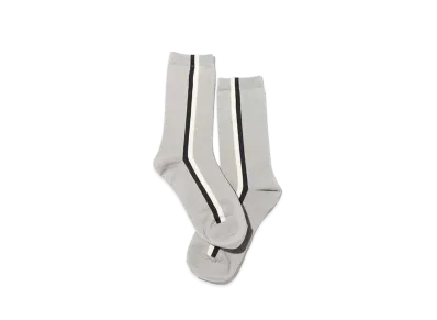 atmos pink Vertical Line Socks "Gray"