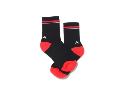 atmos pink A Logo Line Socks "Black"