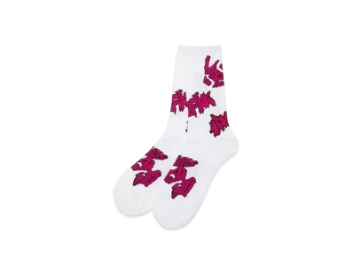 atmos pink x Mezame Collaboration Fr2Ume Socks "White"