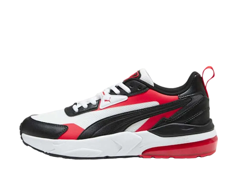 プーマ VIS2K バック トゥ ヘリテージ "プーマホワイト/プーマブラック/フォーオールタイムレッド"