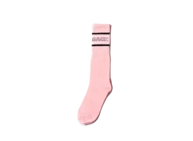 atmos pink x Feedback Long Rib Socks "Pink"