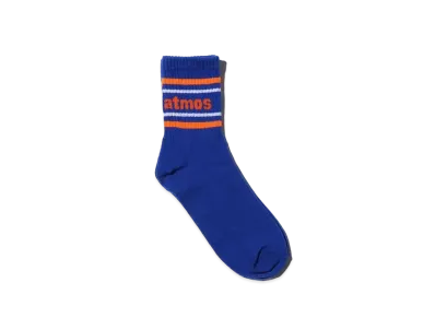 atmos pink x Feedback Quarter Rib Socks "Blue"