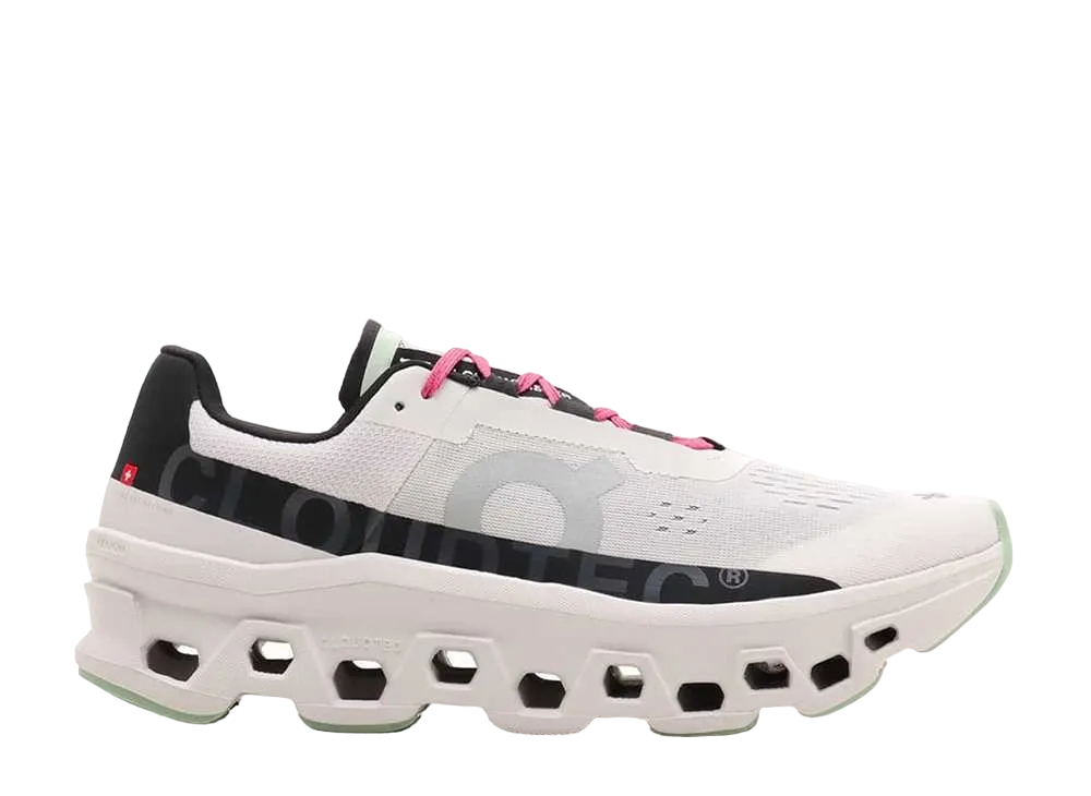 On Cloudmonster "Frost/Black"