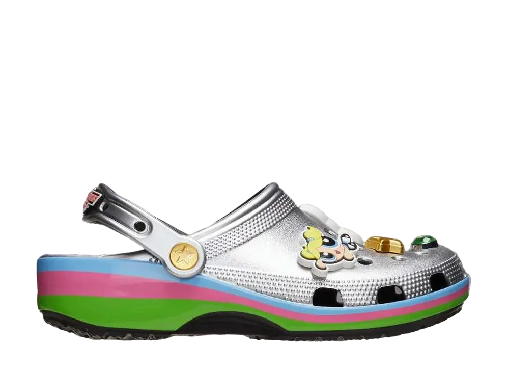 The Powerpuff Girls x Crocs Classic Clog "Metallic Silver"