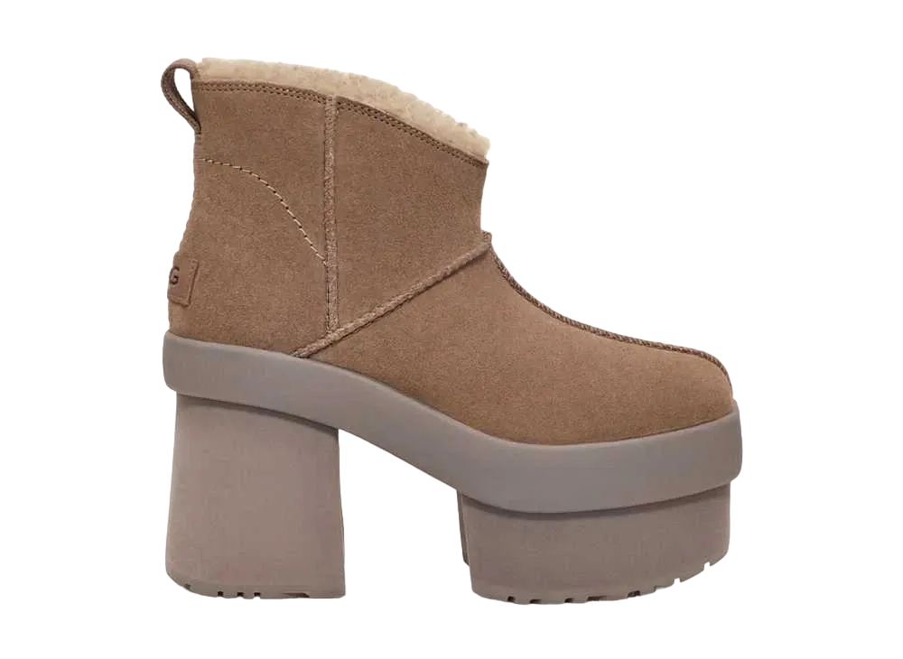 レイビームス別注 アグ ウィメンズ ニューハイツプラットフォーム ミニ "ヒッコリー"