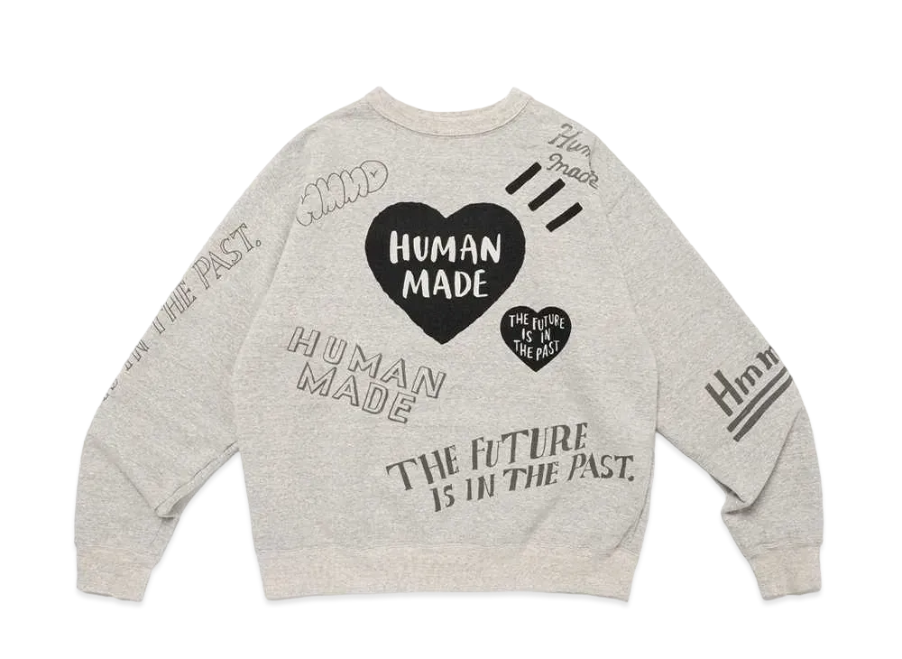 HUMAN MADE Graffiti Sweatshirt "Gray"
