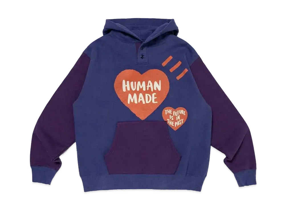 HUMAN MADE Colorblock Hoodie "Navy"