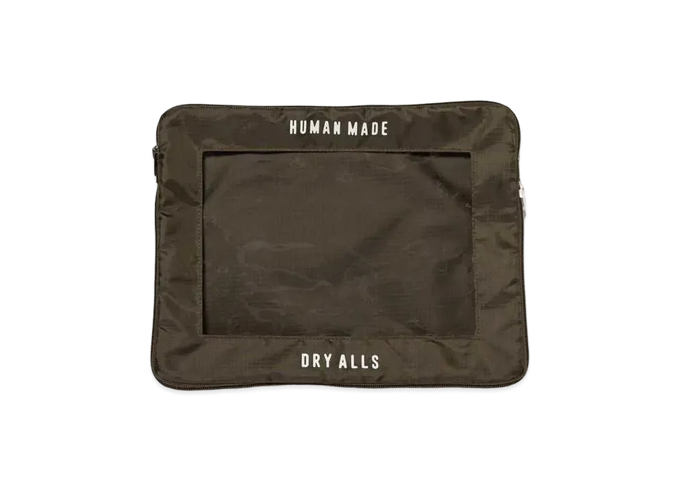 HUMAN MADE Travel Case Large "Olive Drab"