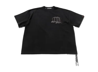 A BATHING APE x mastermind JAPAN Logo Relaxed Fit Tee "Black"