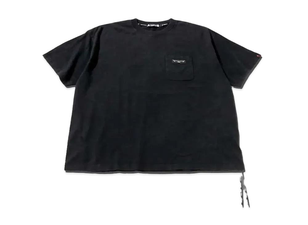 A BATHING APE x mastermind JAPAN Garment Dye Relaxed Fit Tee "Black"