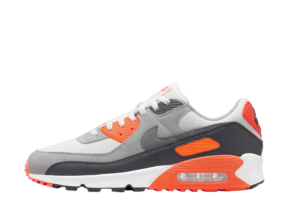 Nike Air Max 90 Safety Orange "White/Safety Orange/Dark Smoke Grey"