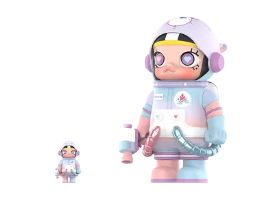 POP MART MEGA Collection 400%+100% SPACE MOLLY x Care Bears CARE-A-LOT-BEAR