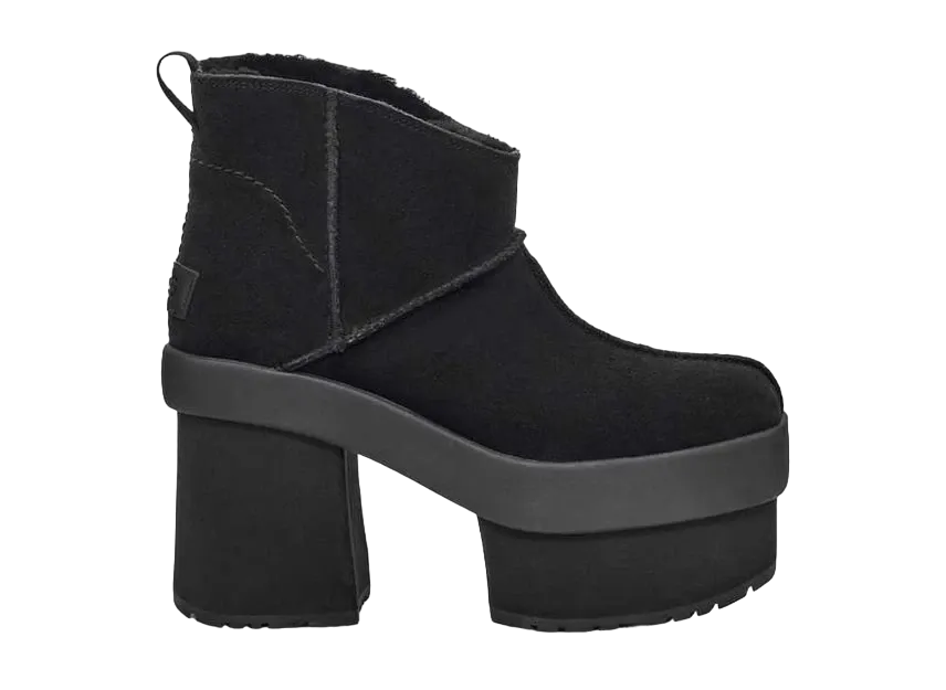 レイビームス別注 アグ ウィメンズ ニューハイツプラットフォーム ミニ "ブラック"