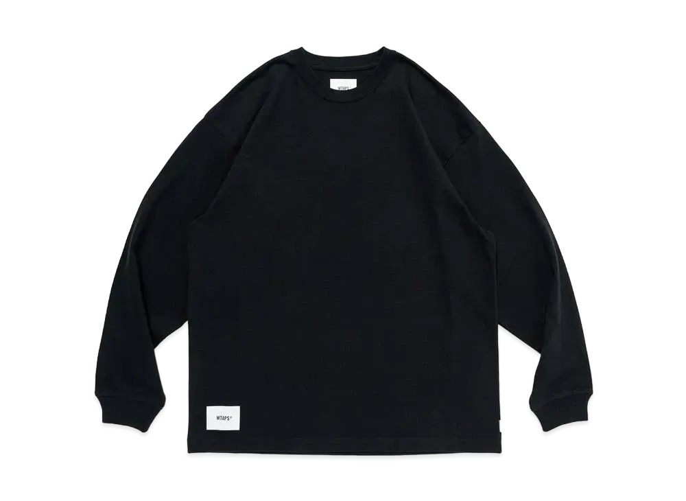 トップス 25SS WTAPS SIGN LS COTTON BLACK MEDIUM WTAPS Sign / LS / Cotton 