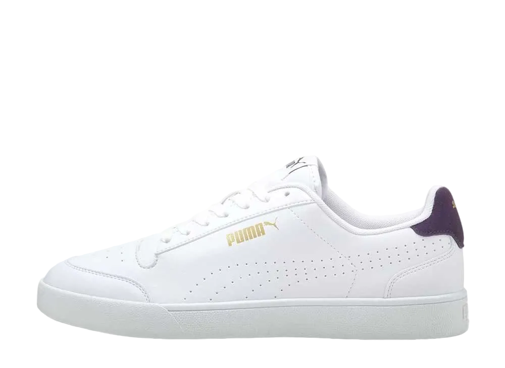 プーマ シャッフル パーフ "プーマホワイト/スウィートグレープ/プーマチームゴールド"