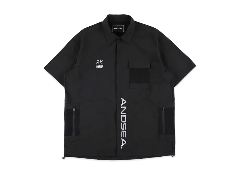WIND AND SEA Wind Wave Tech Field Shirt "Black"