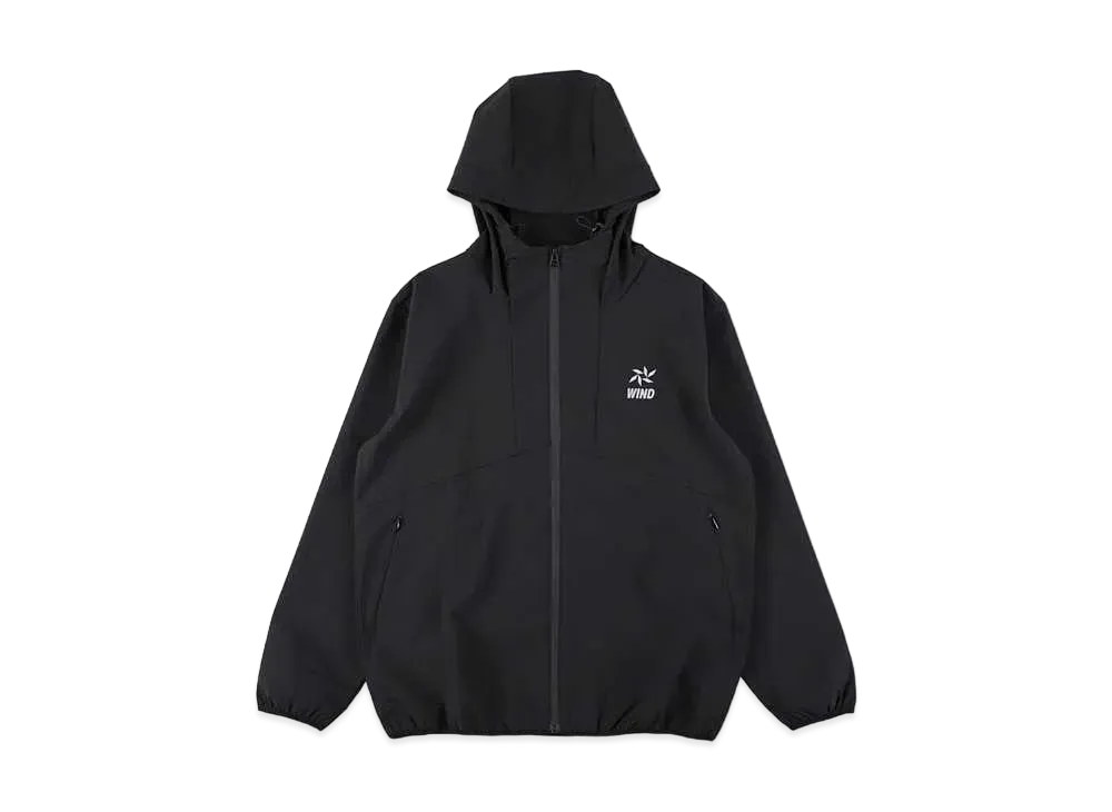 WIND AND SEA Wind Wave Light Packable Nylon Parka "Black"