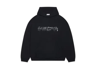 BALENCIAGA MENS Slime Wide Fit Hoodie "Black"