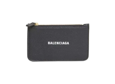 BALENCIAGA Cash Long Coin and Card Holder "Black"
