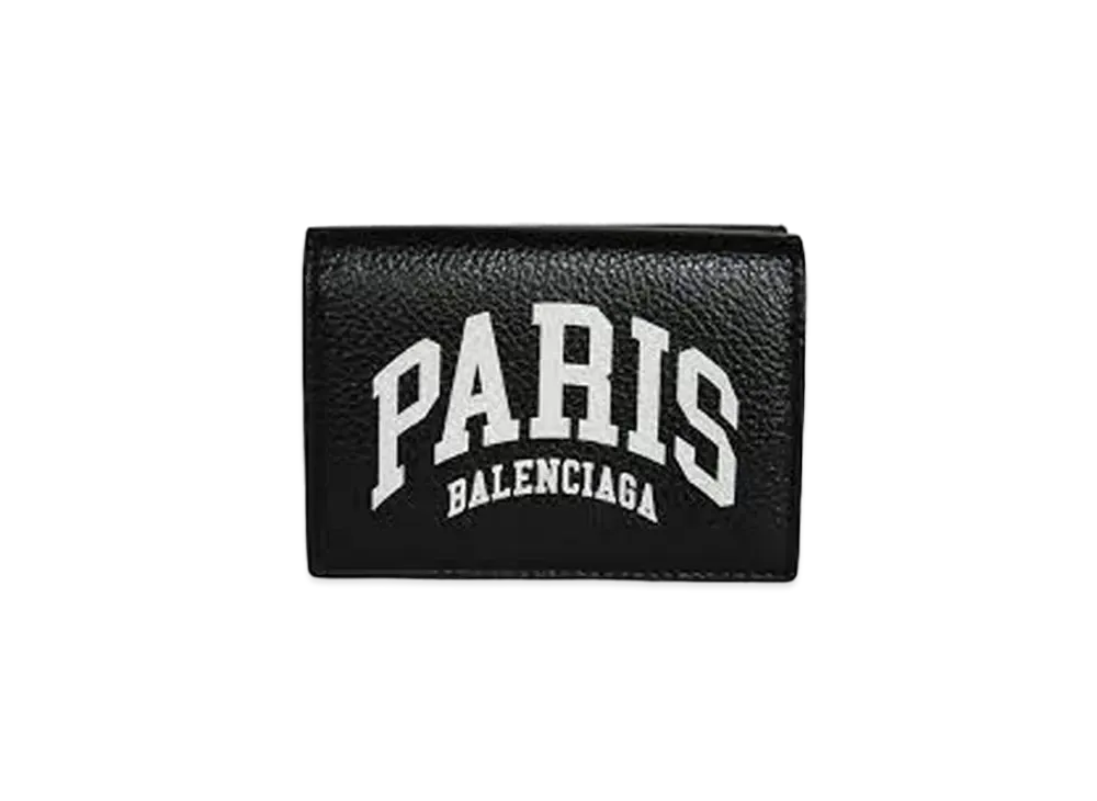 BALENCIAGA Cities Paris Cash Mini Wallet "Black"